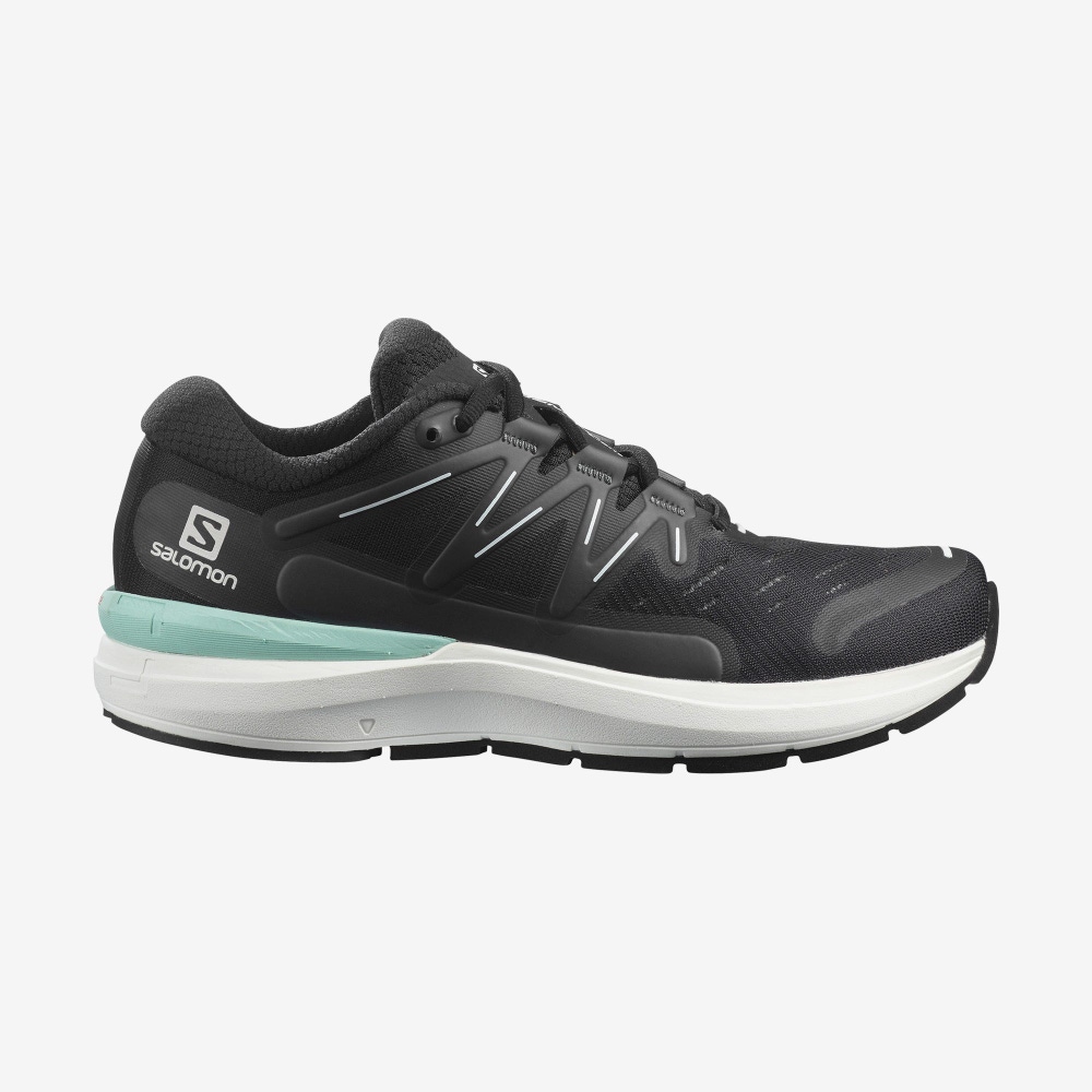 Women\'s Salomon SONIC 4 Confidence Running Shoes Black/White | YGKS-41520