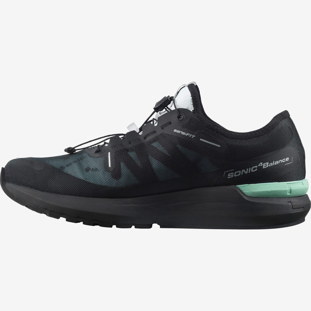 Women's Salomon SONIC 4 GORE-TEX Running Shoes Black/White/Black | ECTX-03784