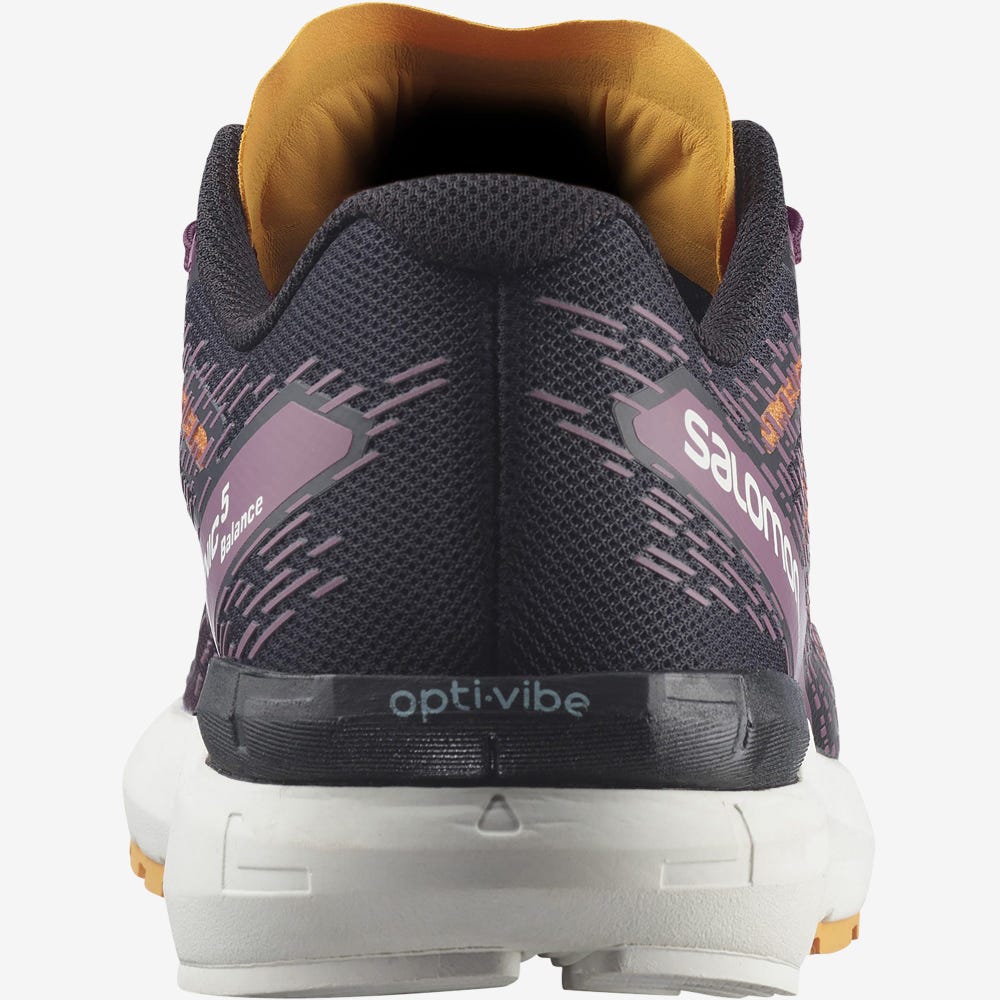 Women's Salomon SONIC 5 BALANCE Running Shoes Purple/Black/Orange | TYXJ-51097