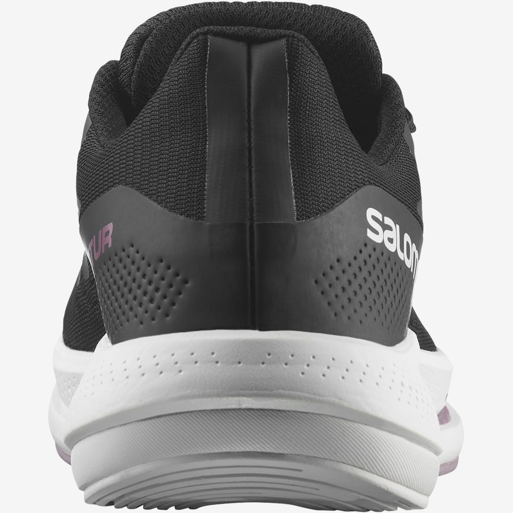 Women's Salomon SPECTUR Running Shoes Black/White | QIRS-16549