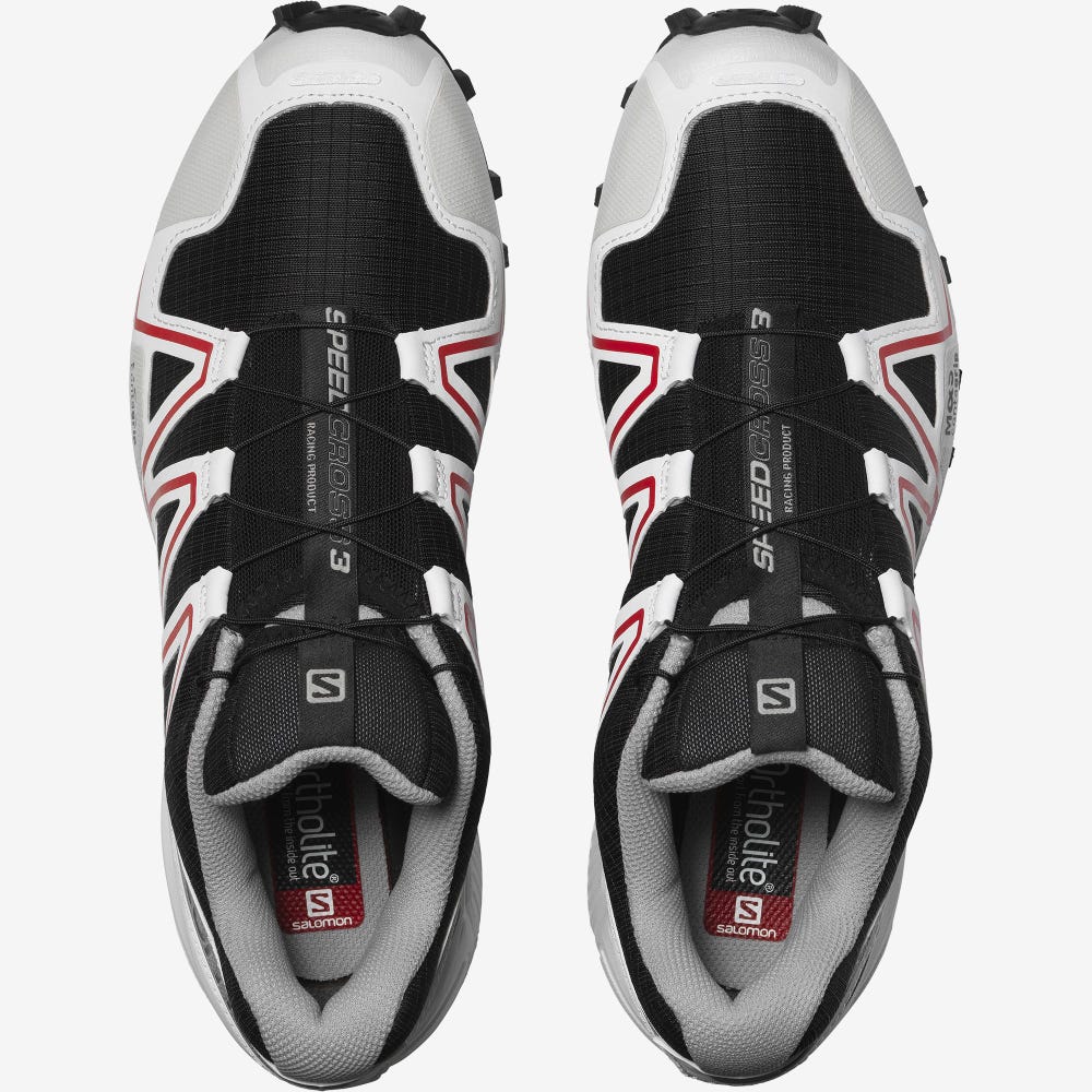 Women's Salomon SPEEDCROSS 3 GRADIENT Sneakers Black/White | WQLZ-58127