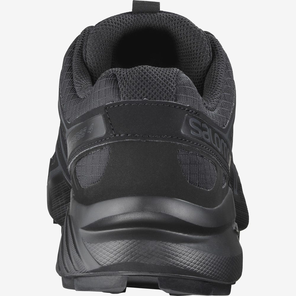 Women's Salomon SPEEDCROSS 4 WIDE FORCES Tactical Boots Black | JIER-32056