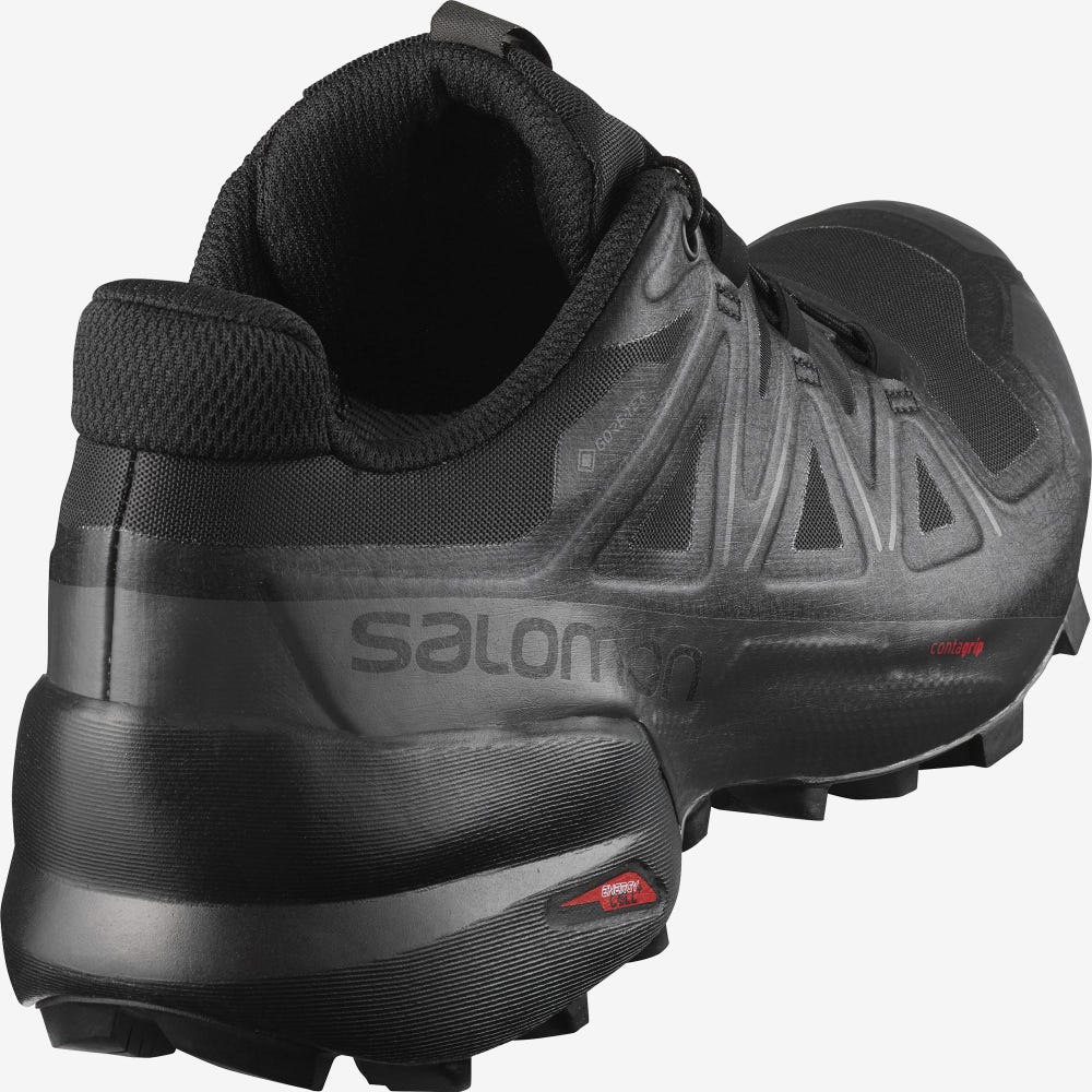 Women's Salomon SPEEDCROSS 5 GORE-TEX Trail Running Shoes Black | NICF-27915