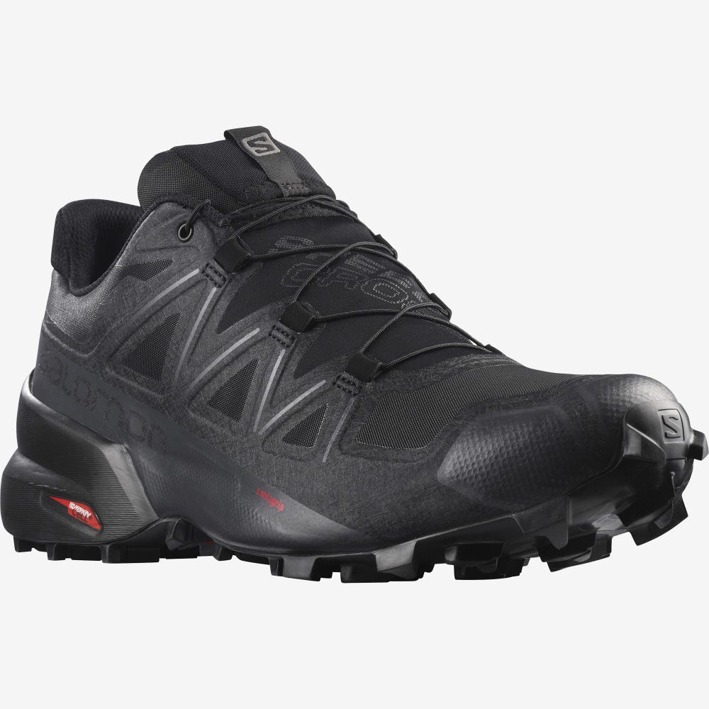Women's Salomon SPEEDCROSS 5 GORE-TEX Trail Running Shoes Black | NICF-27915