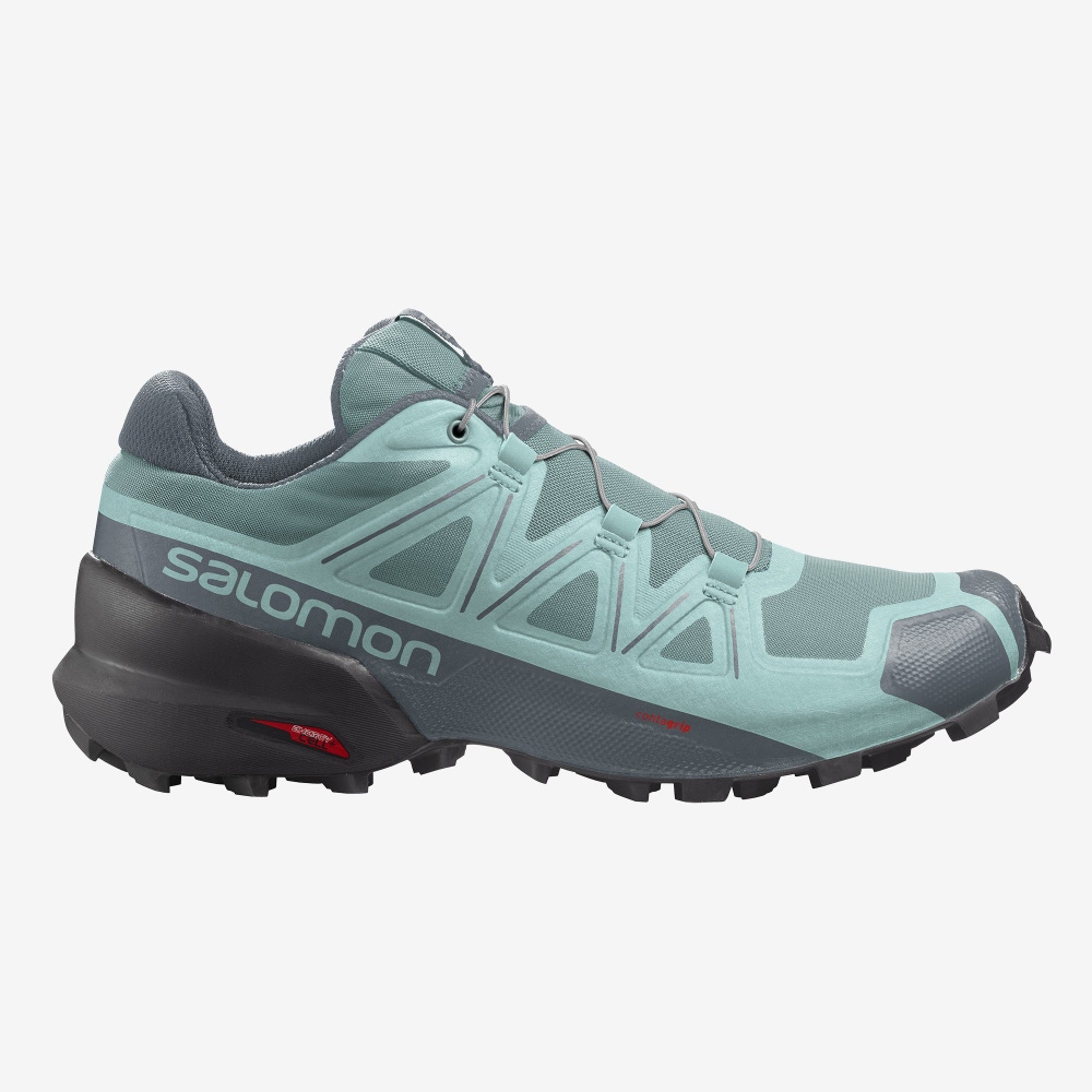 Women\'s Salomon SPEEDCROSS 5 Trail Running Shoes Green | KXGH-39718