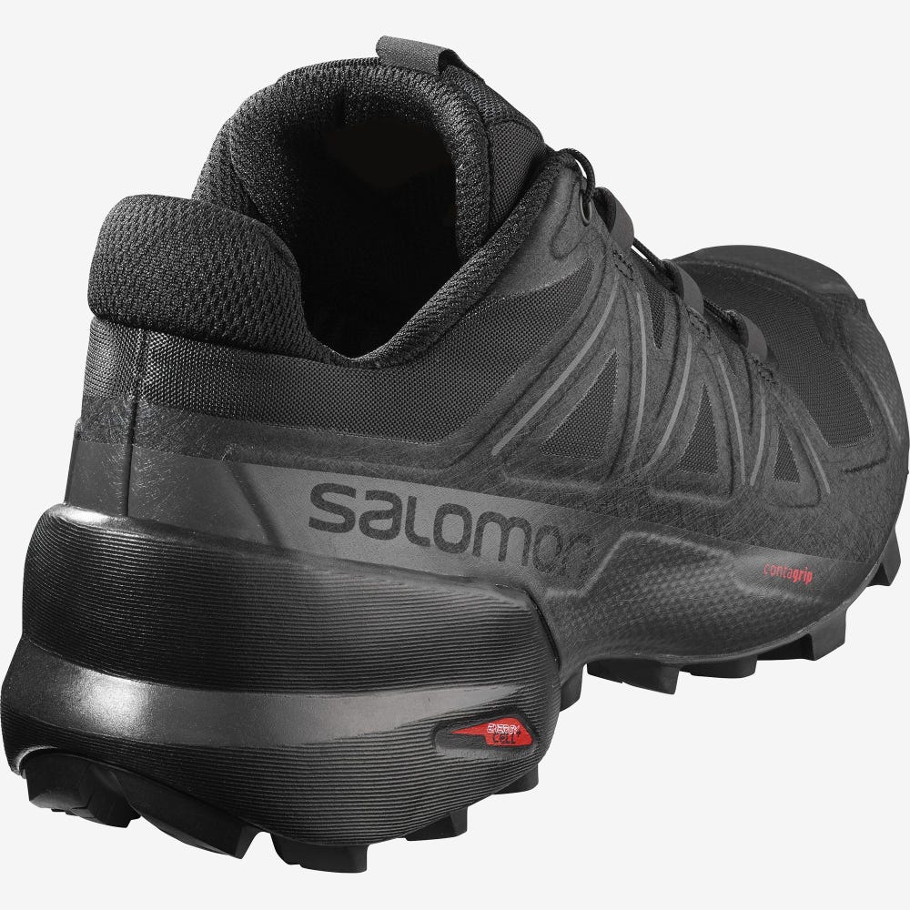 Women's Salomon SPEEDCROSS 5 Trail Running Shoes Black | PIFL-54082