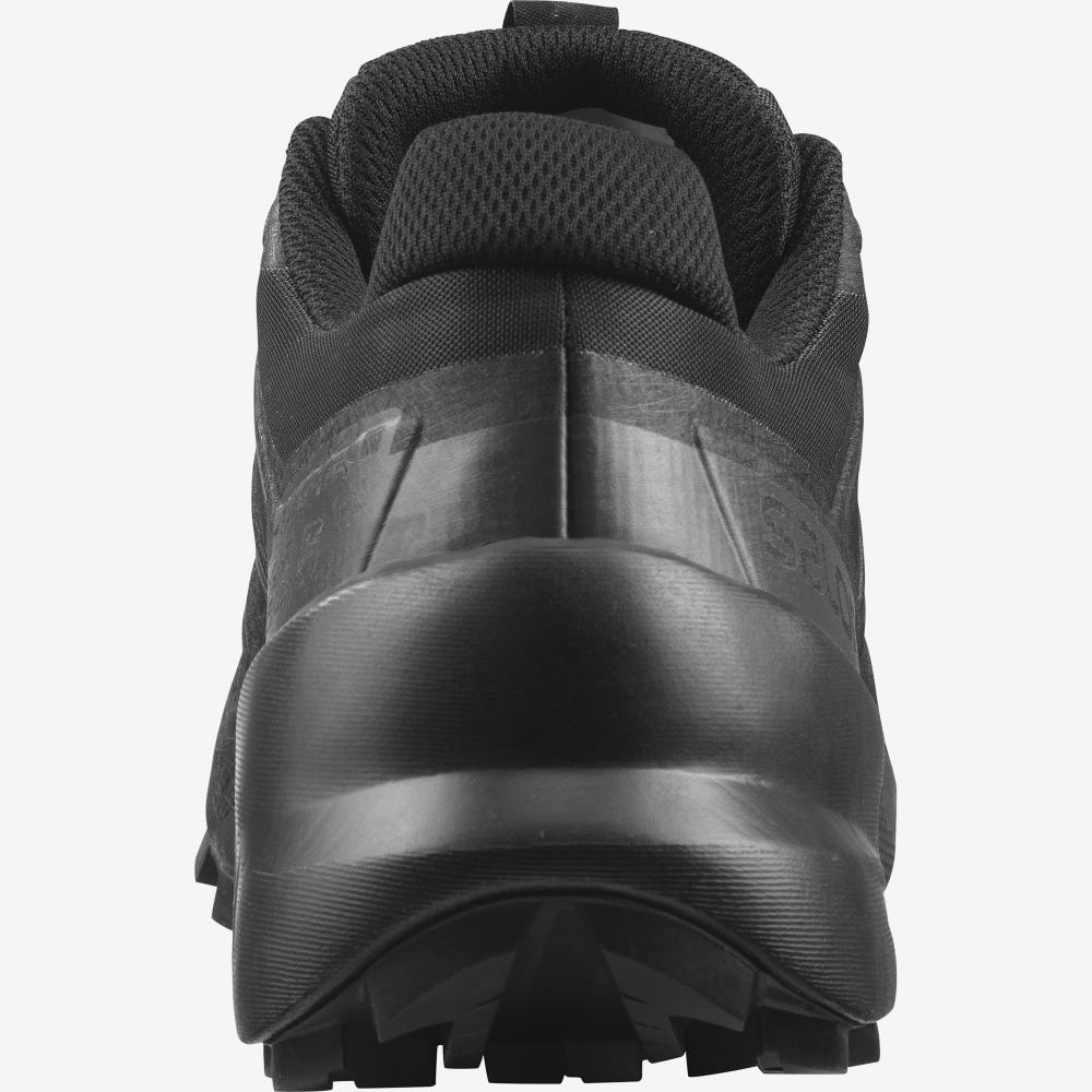 Women's Salomon SPEEDCROSS 5 Trail Running Shoes Black | PIFL-54082