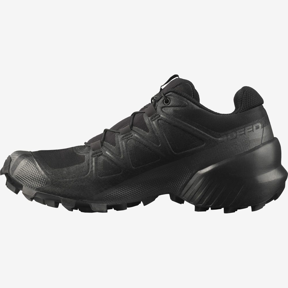 Women's Salomon SPEEDCROSS 5 Trail Running Shoes Black | PIFL-54082