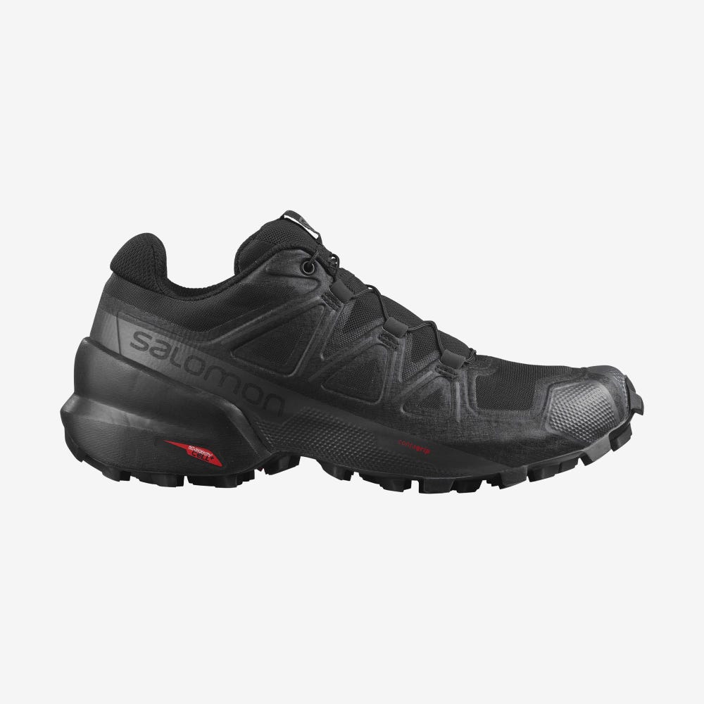 Women\'s Salomon SPEEDCROSS 5 Trail Running Shoes Black | PIFL-54082