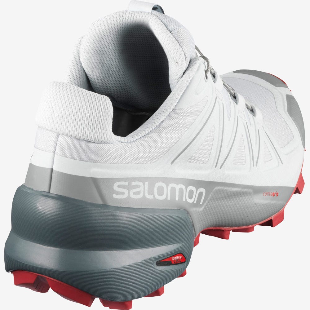 Women's Salomon SPEEDCROSS 5 Trail Running Shoes Blue/Dark Red Rose | WPYD-87046