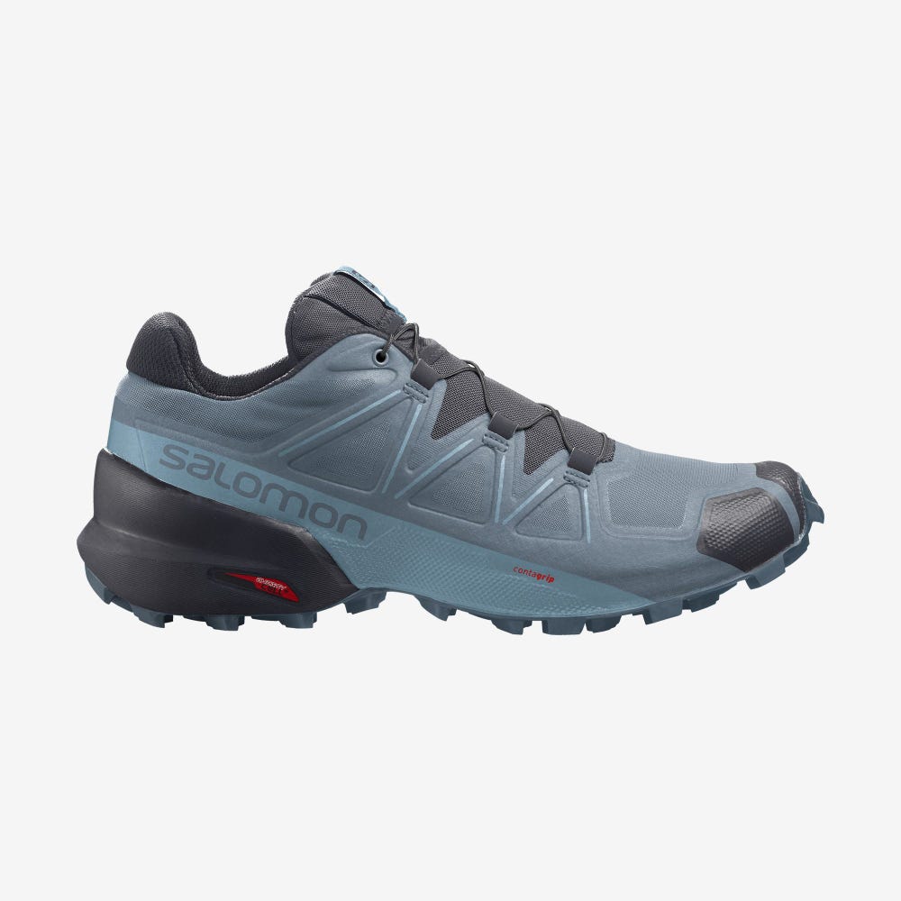 Women's Salomon SPEEDCROSS 5 Trail Running Shoes Blue | XUHF-15639