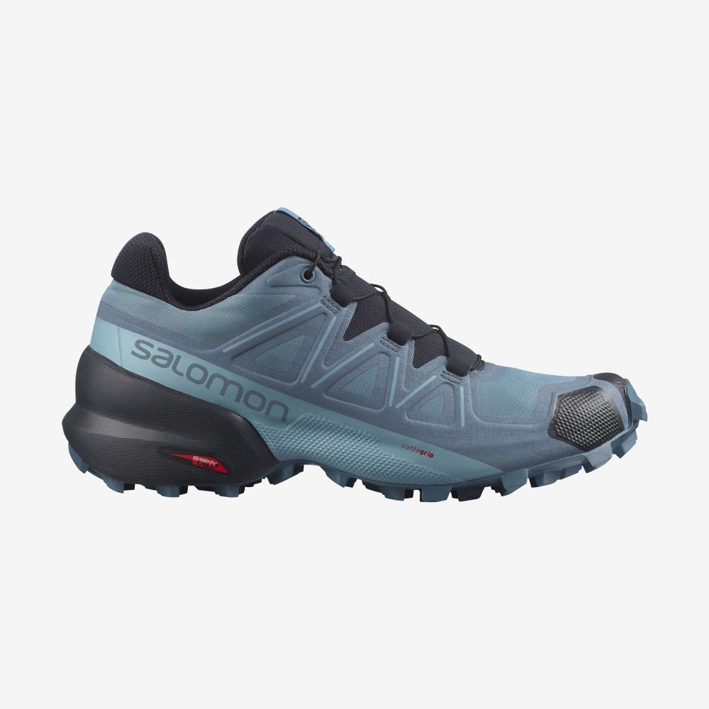 Women\'s Salomon SPEEDCROSS 5 Trail Running Shoes Blue | XUHF-15639