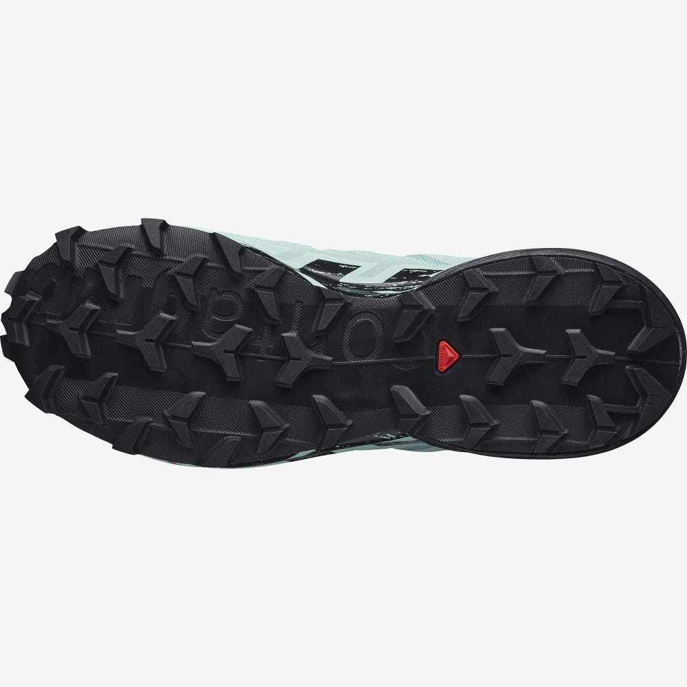 Women's Salomon SPEEDCROSS 6 GORE-TEX Trail Running Shoes Turquoise/Black | ILEF-52340