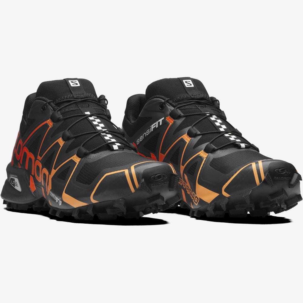 Women's Salomon SPEEDCROSS OFFROAD Sneakers Black/Pink | ERLK-70581