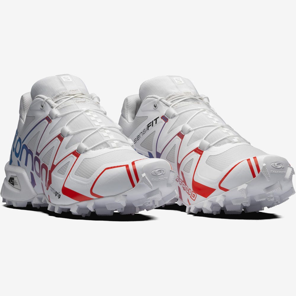 Women's Salomon SPEEDCROSS OFFROAD Sneakers White/Black | QDJK-37516