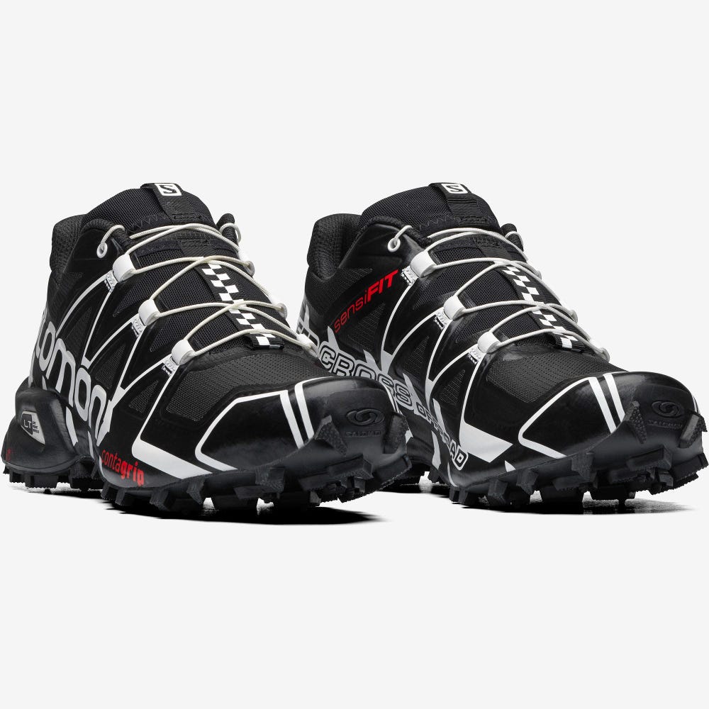 Women's Salomon SPEEDCROSS OFFROAD Sneakers Black/White | UKPM-34960