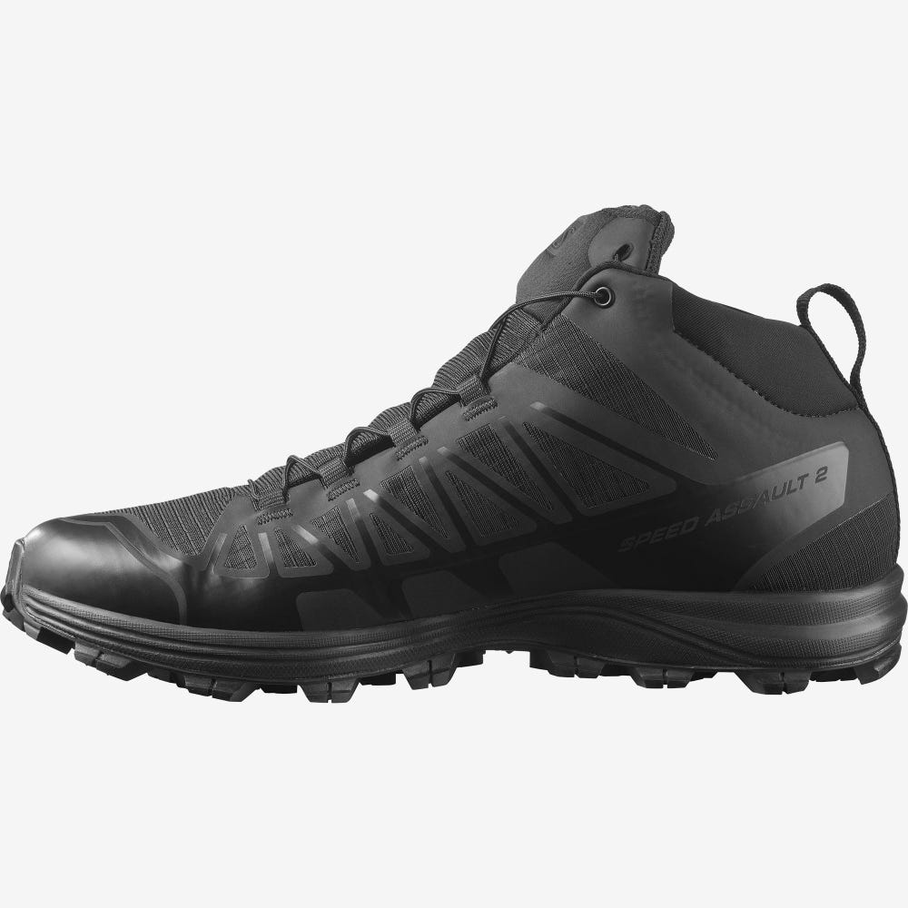 Women's Salomon SPEED ASSAULT 2 Tactical Boots Black | QBZI-15967