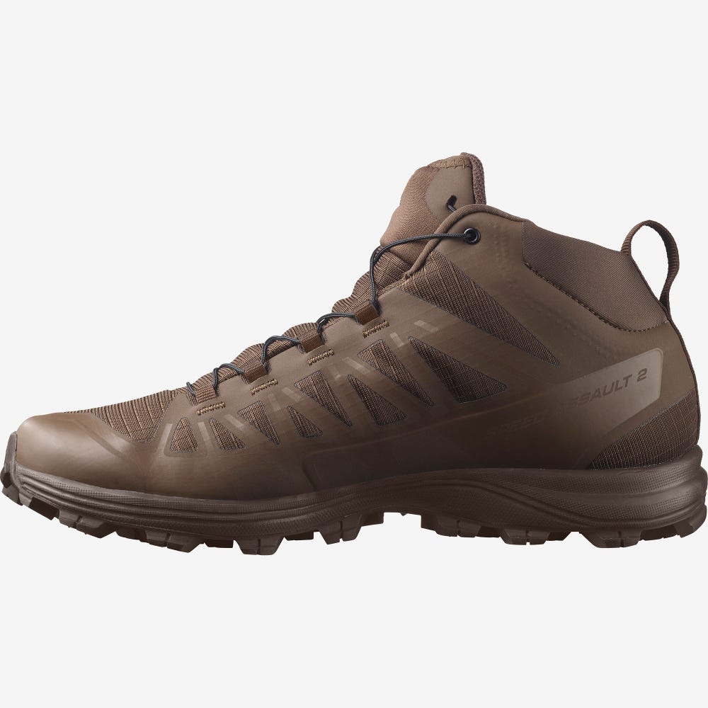 Women's Salomon SPEED ASSAULT 2 Tactical Boots Brown | VARO-40695