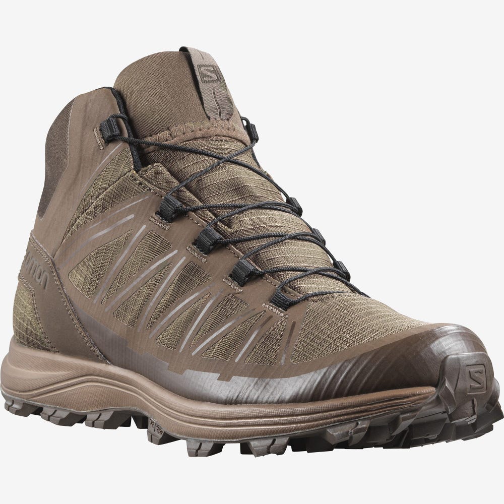 Women's Salomon SPEED ASSAULT Tactical Boots Light Brown | NEXZ-75128