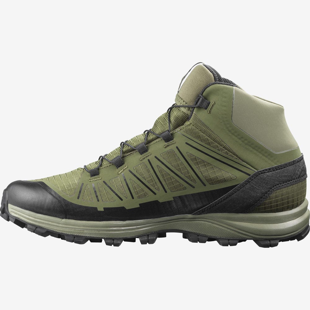 Women's Salomon SPEED ASSAULT Tactical Boots Olive/Black | QTHW-91435