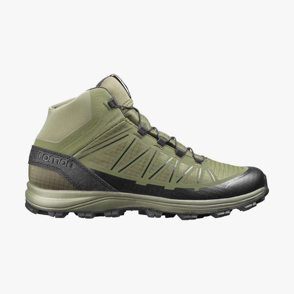 Women\'s Salomon SPEED ASSAULT Tactical Boots Olive/Black | QTHW-91435