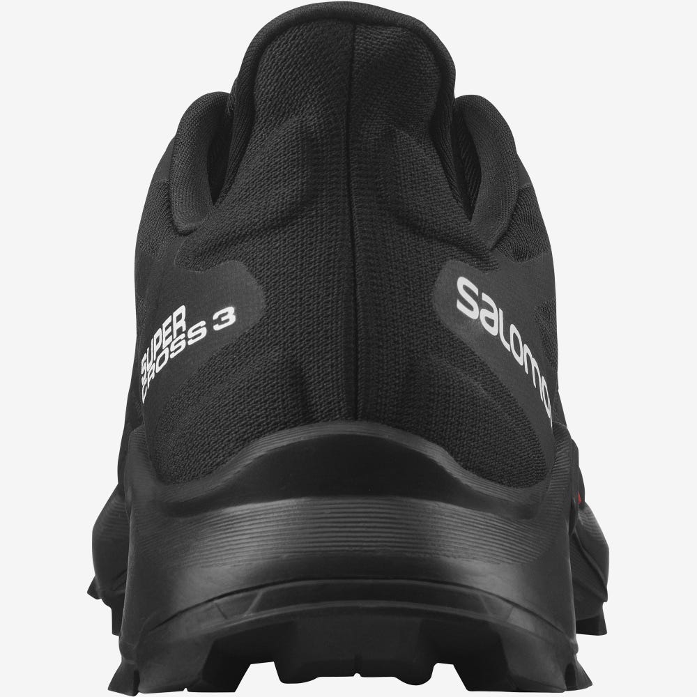 Women's Salomon SUPERCROSS 3 Trail Running Shoes Black | LQPG-76541