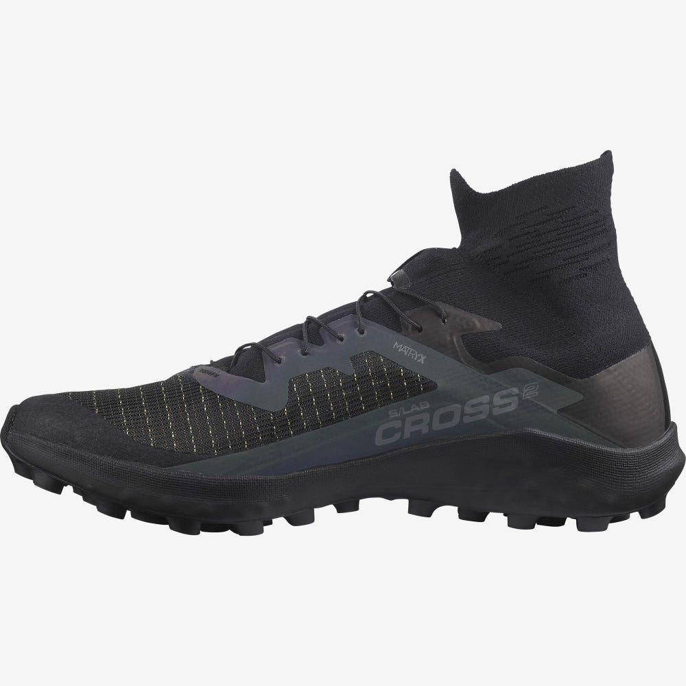 Women's Salomon S/LAB CROSS 2 Trail Running Shoes Black | DYEX-74193