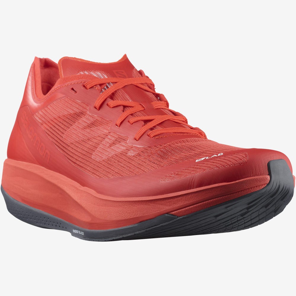 Women's Salomon S/LAB PHANTASM CF Running Shoes Red/Red/Red | ALGY-63250