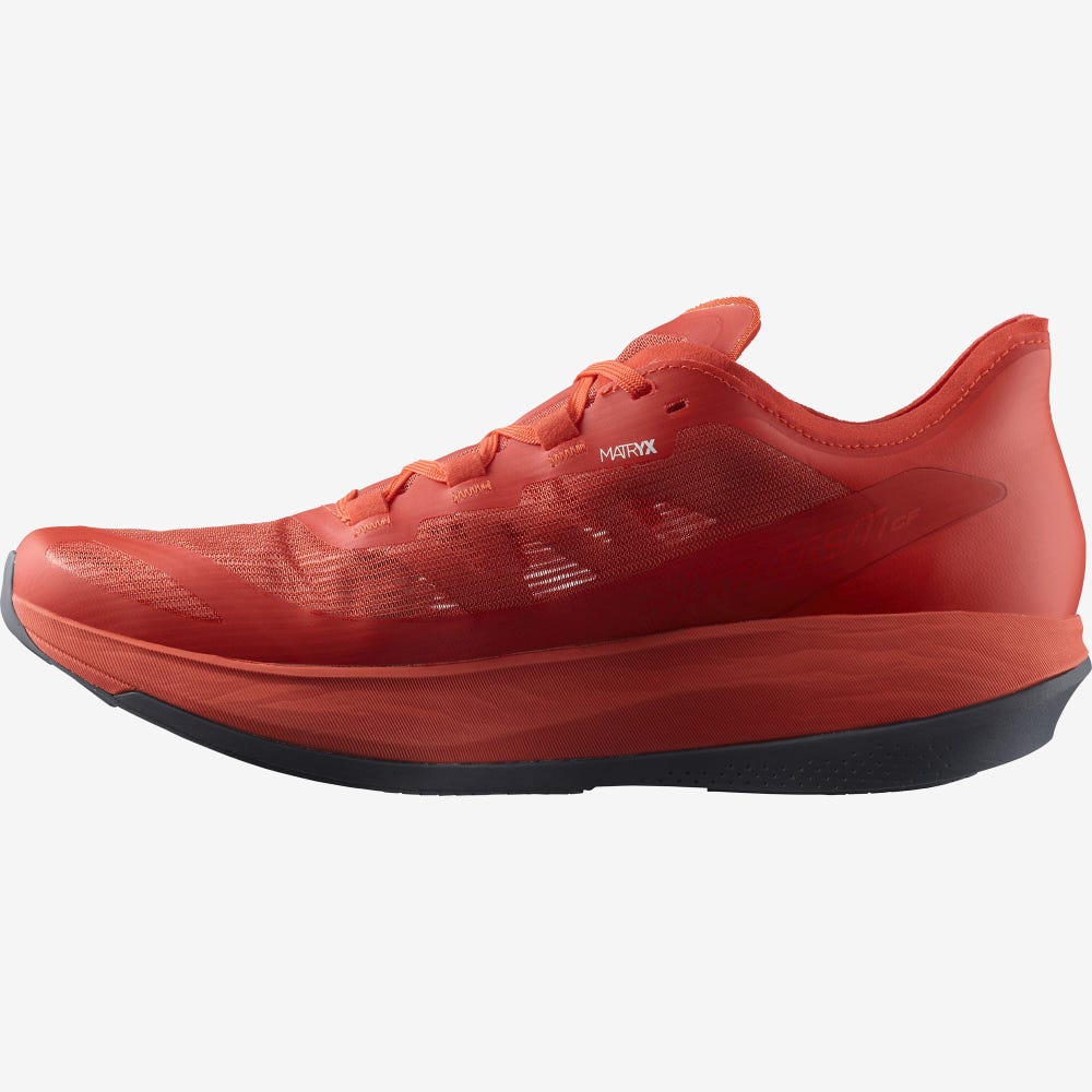 Women's Salomon S/LAB PHANTASM CF Running Shoes Red/Red/Red | ALGY-63250