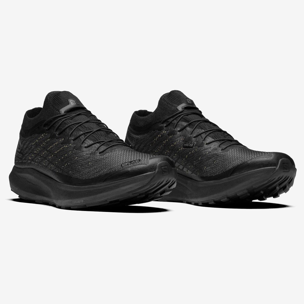 Women's Salomon S/LAB PULSAR BLACK LIMITED Sneakers Black | UYNB-17309
