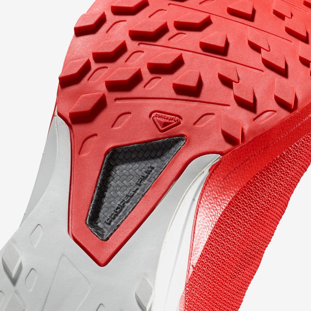 Women's Salomon S/LAB SENSE 8 Trail Running Shoes Red/White | RJYT-01584