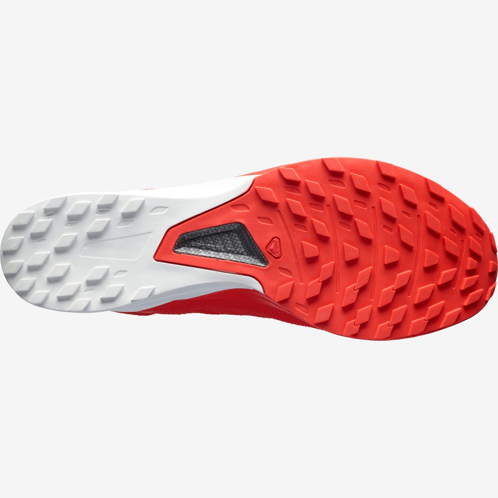 Women's Salomon S/LAB SENSE 8 Trail Running Shoes Red/White | RJYT-01584