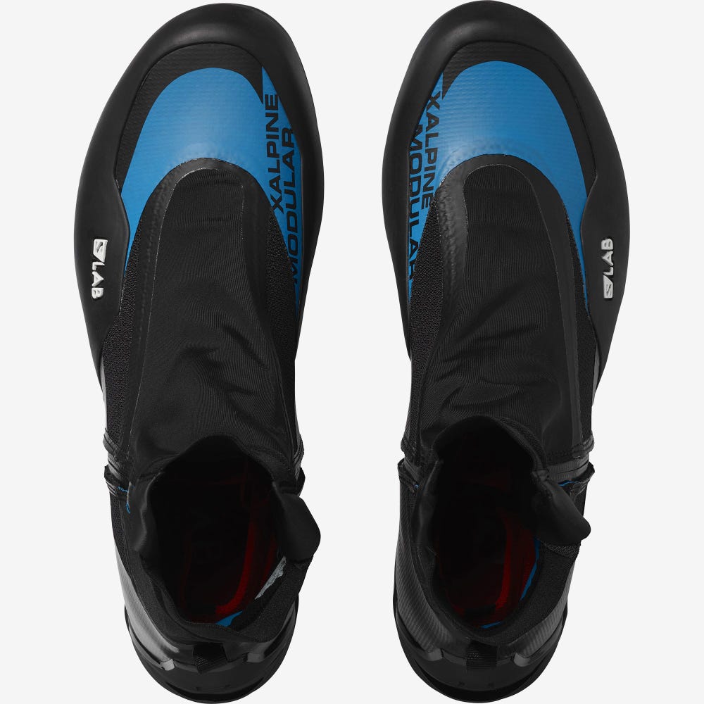 Women's Salomon S/LAB X ALPINE MODULAR Trail Running Shoes Black/Blue | WZIQ-69825