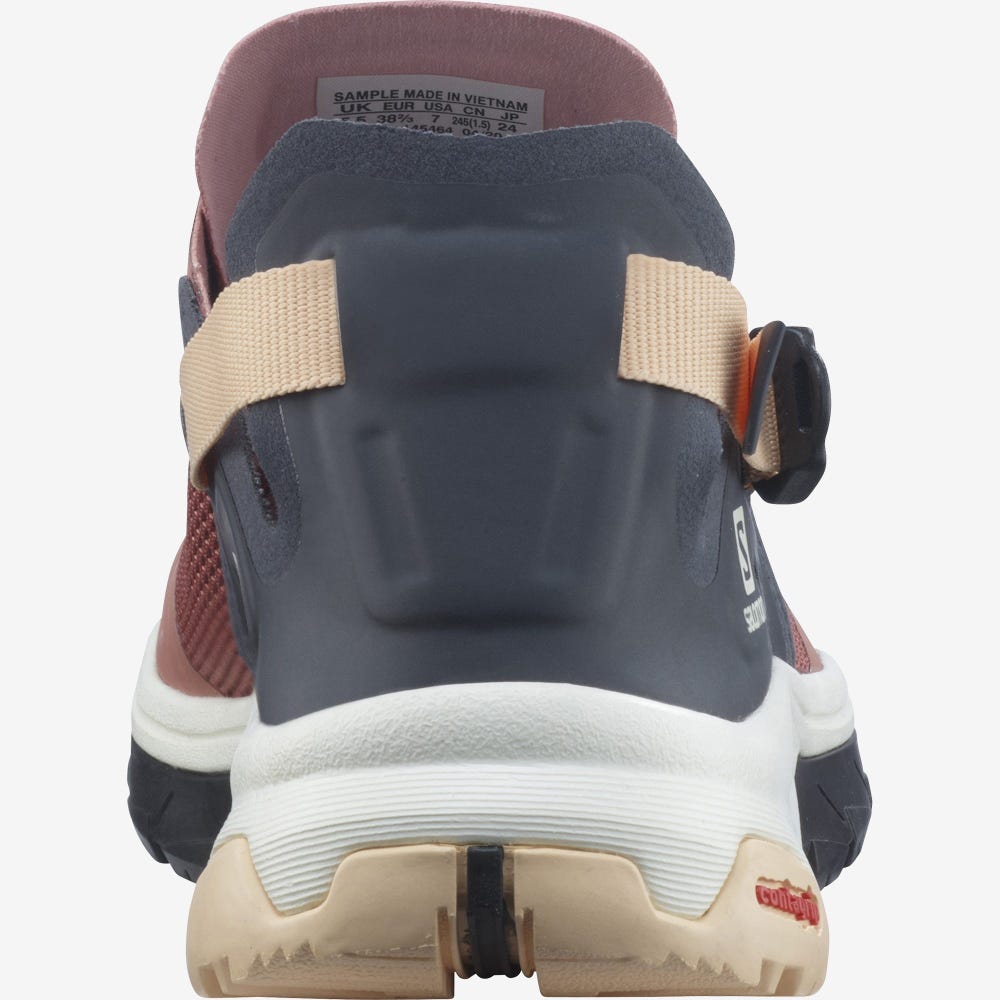Women's Salomon TECH AMPHIB 4 Sandals Dark Red/Cream | AEIW-82675