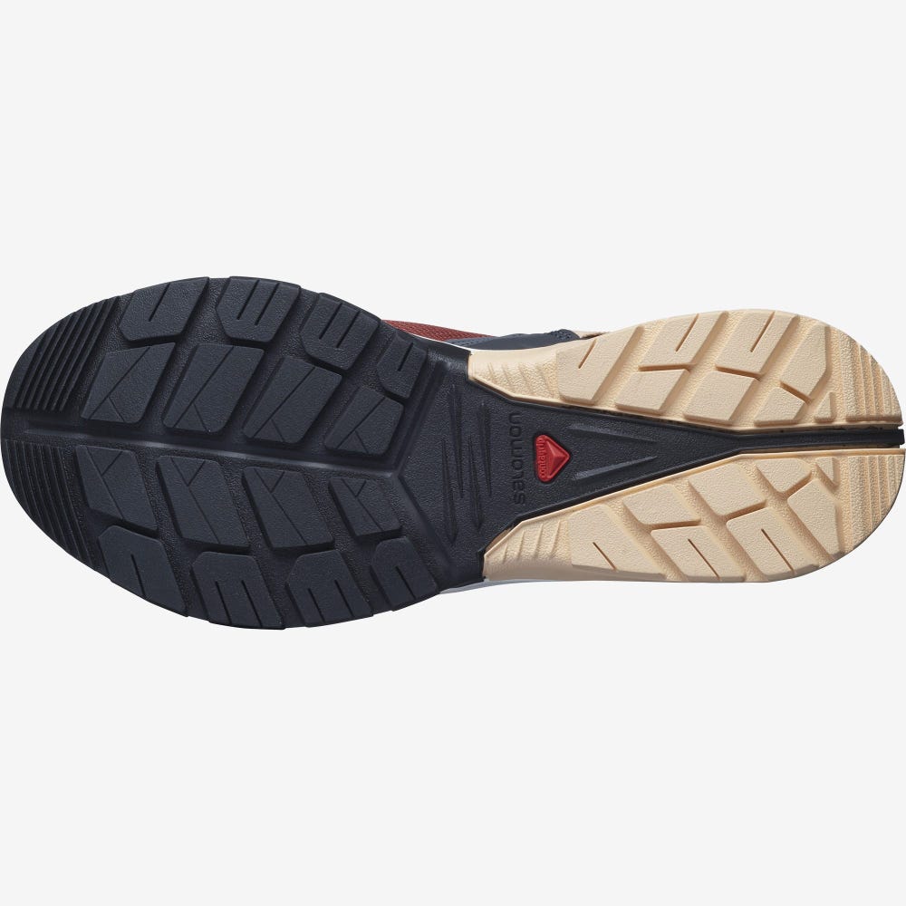 Women's Salomon TECH AMPHIB 4 Sandals Dark Red/Cream | AEIW-82675
