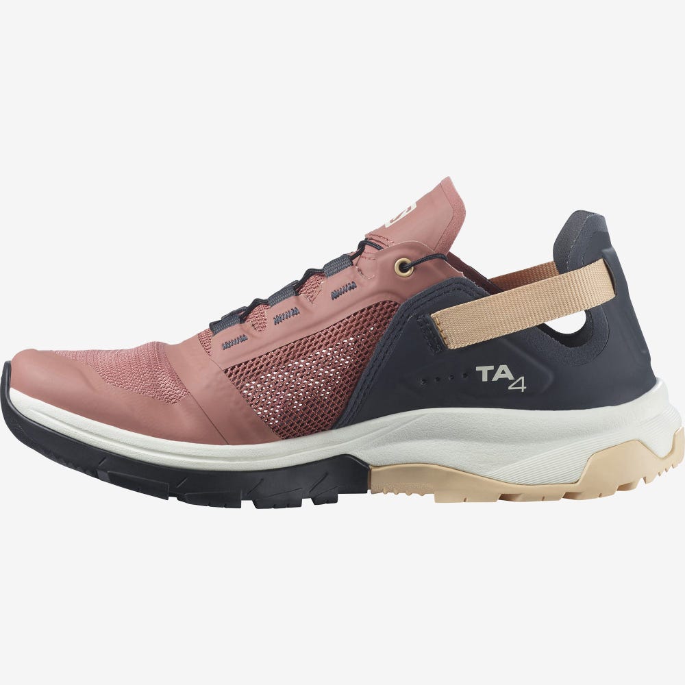 Women's Salomon TECH AMPHIB 4 Sandals Dark Red/Cream | AEIW-82675
