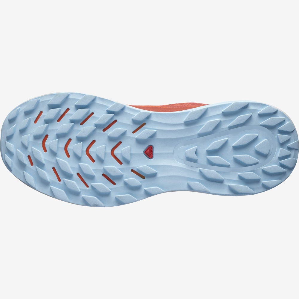 Women's Salomon ULTRA GLIDE Trail Running Shoes Orange/Red Orange/Blue | ACKD-93816