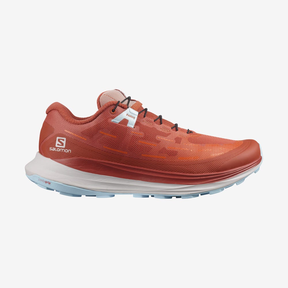 Women\'s Salomon ULTRA GLIDE Trail Running Shoes Orange/Red Orange/Blue | ACKD-93816
