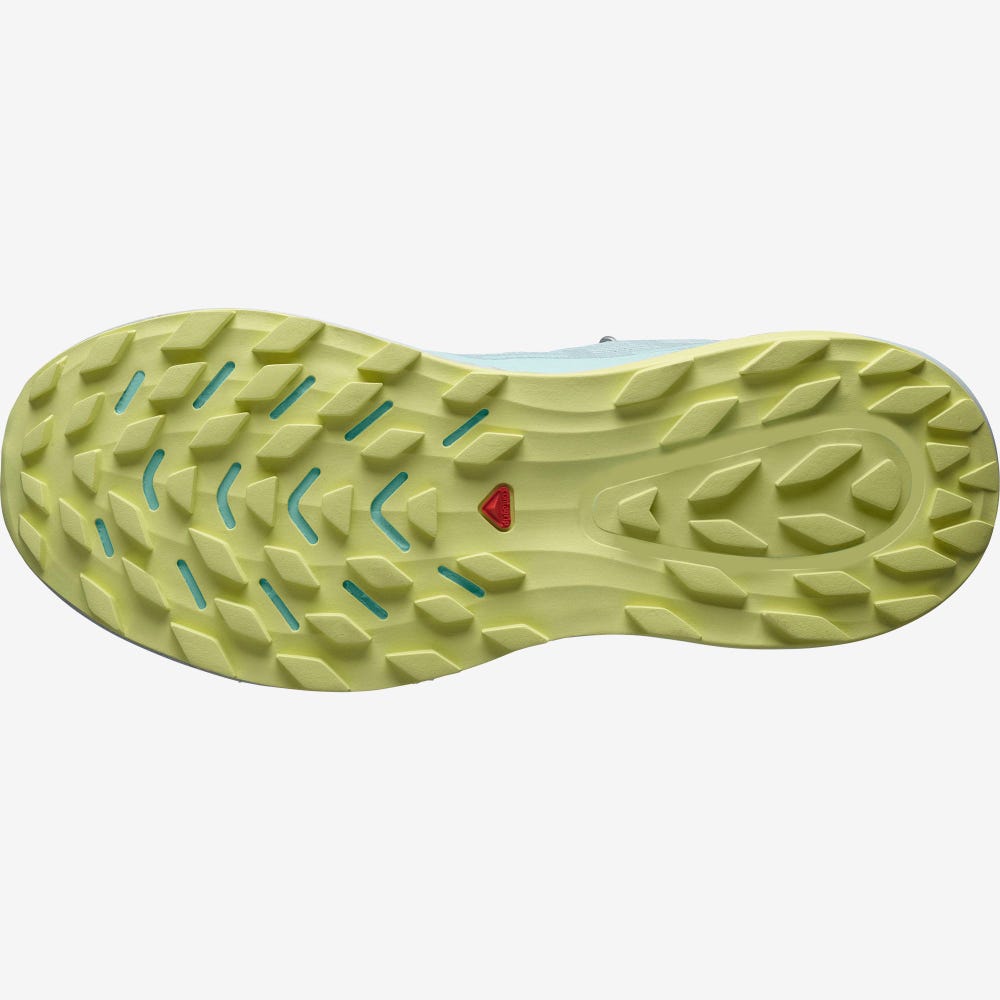 Women's Salomon ULTRA GLIDE Trail Running Shoes Green/Blue | UHBQ-57318