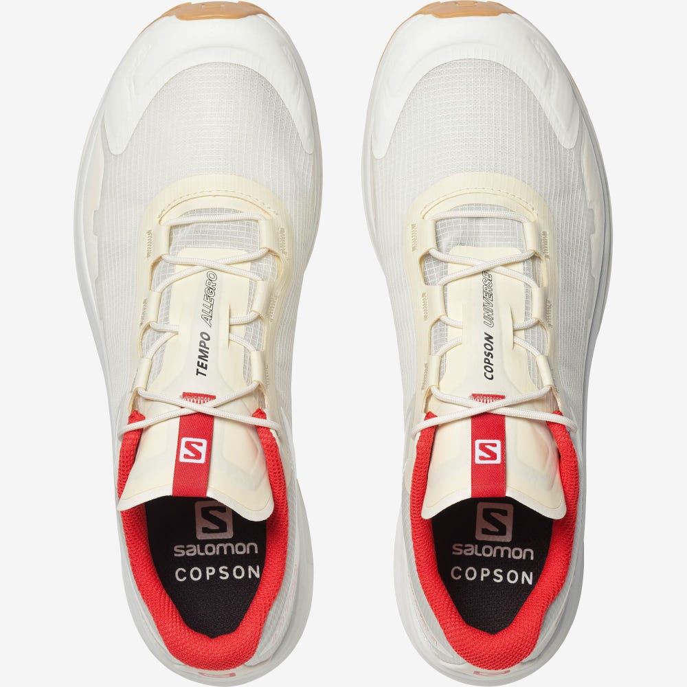 Women's Salomon ULTRA RAID FOR COPSON Sneakers White/Light Yellow/Red | UMLC-49837