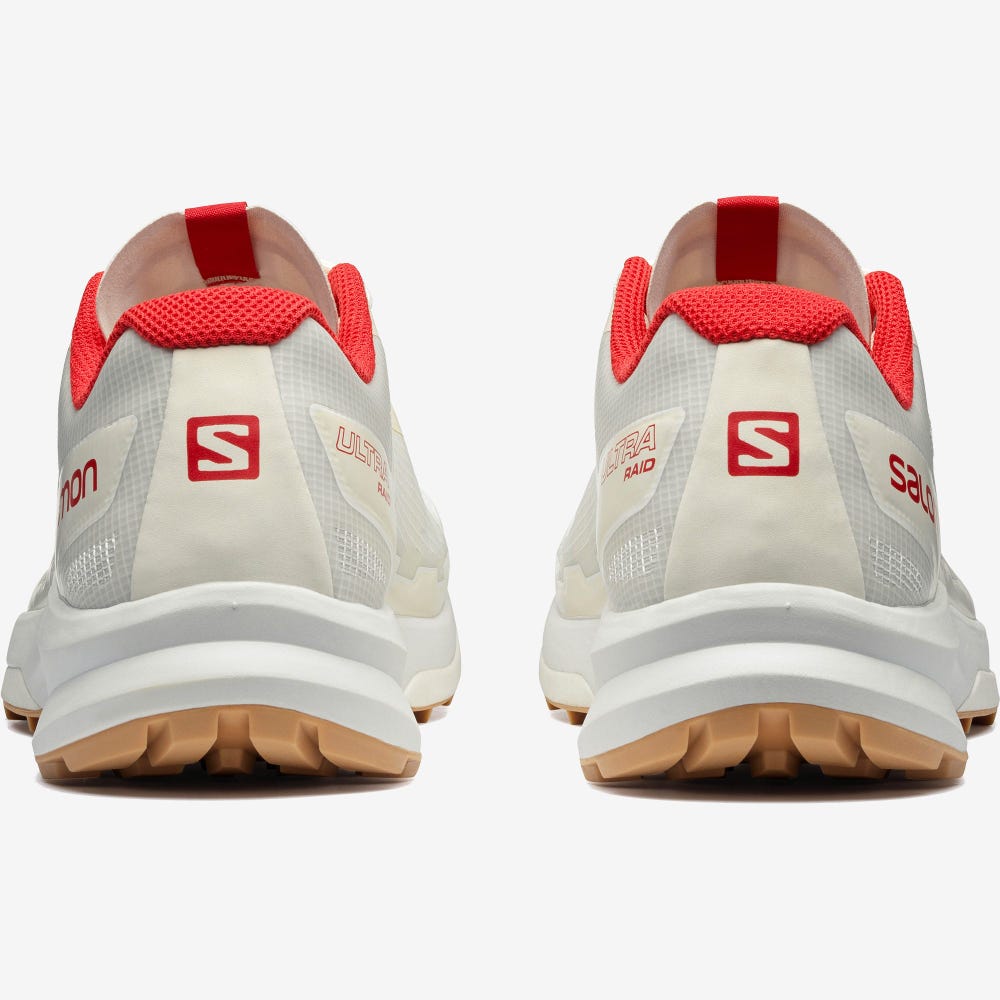 Women's Salomon ULTRA RAID FOR COPSON Sneakers White/Light Yellow/Red | UMLC-49837