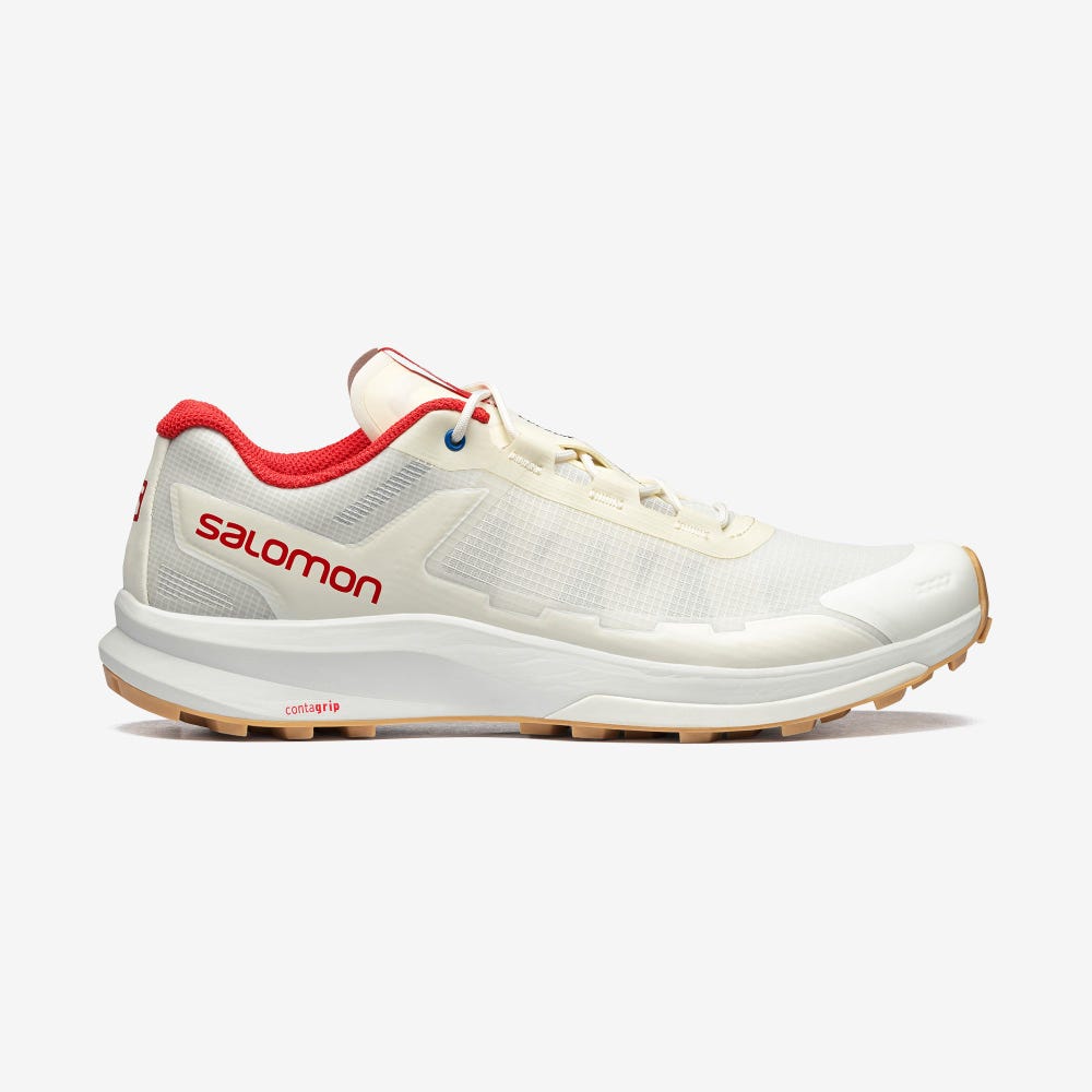 Women\'s Salomon ULTRA RAID FOR COPSON Sneakers White/Light Yellow/Red | UMLC-49837