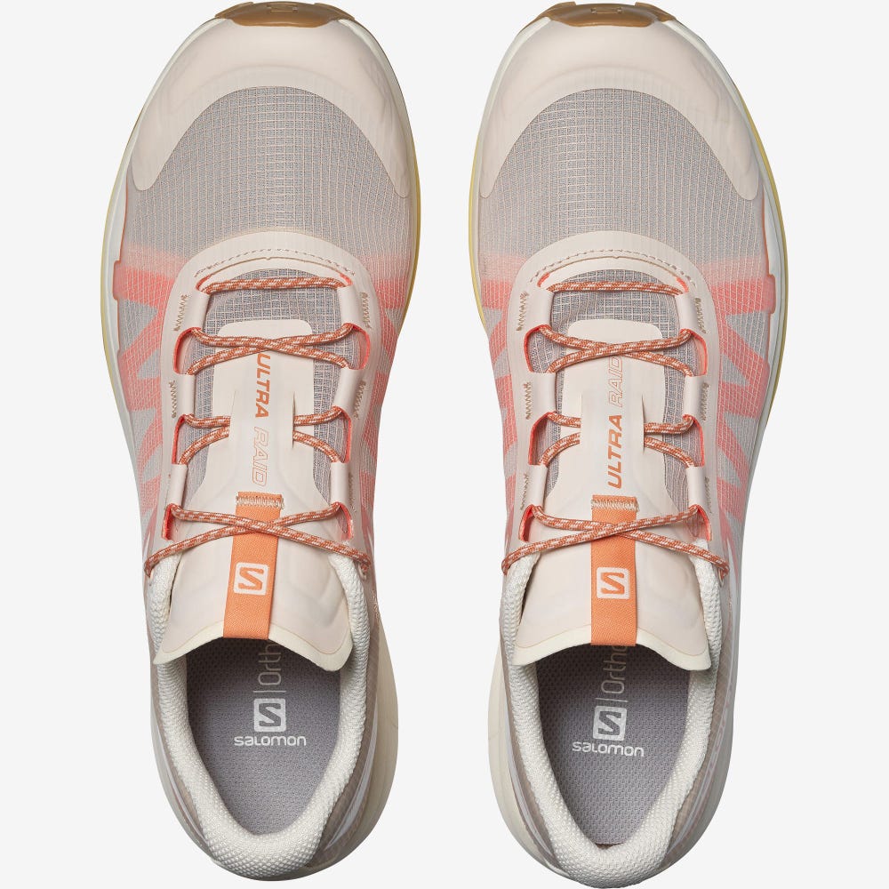 Women's Salomon ULTRA RAID Sneakers Beige/Light Brown/Orange | AJEF-42019