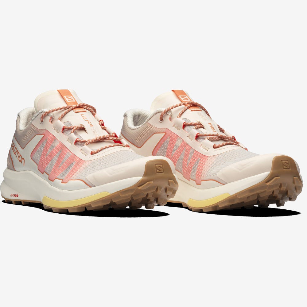 Women's Salomon ULTRA RAID Sneakers Beige/Light Brown/Orange | AJEF-42019
