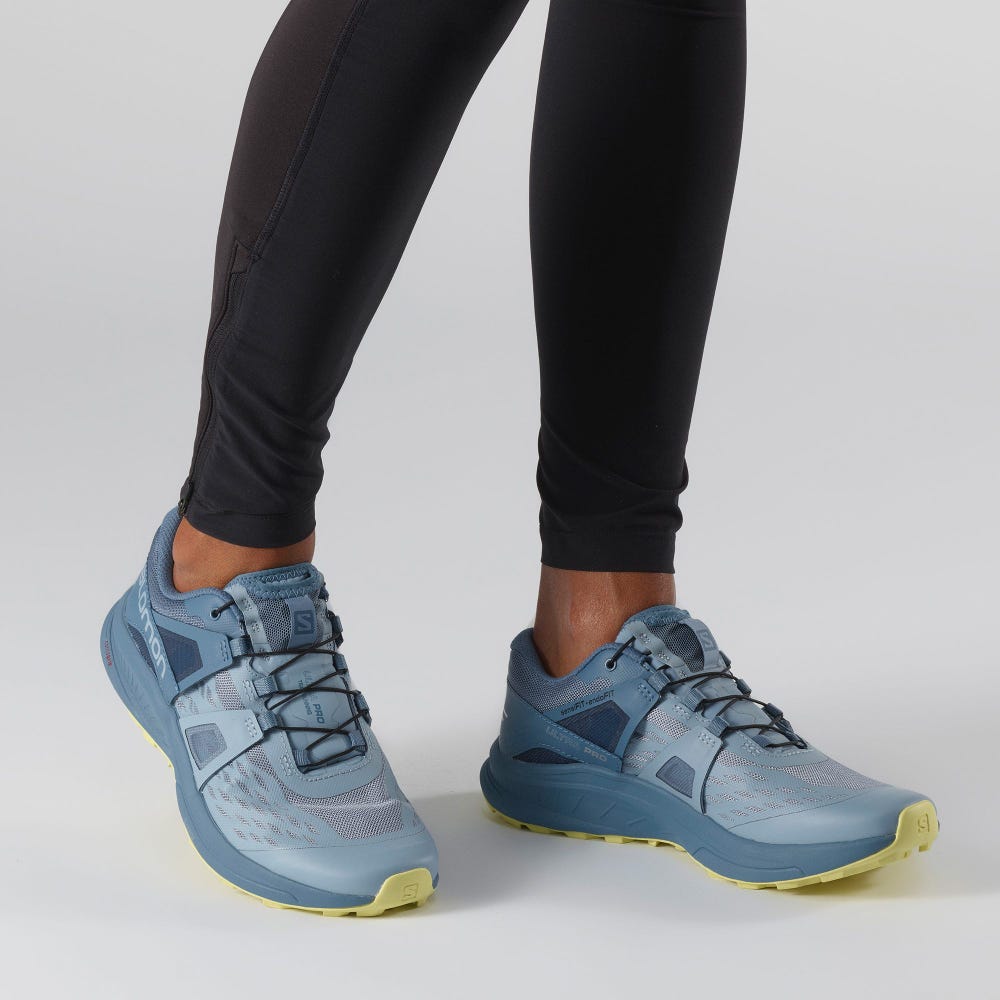 Women's Salomon ULTRA W /PRO Trail Running Shoes Blue | ZRPB-69478