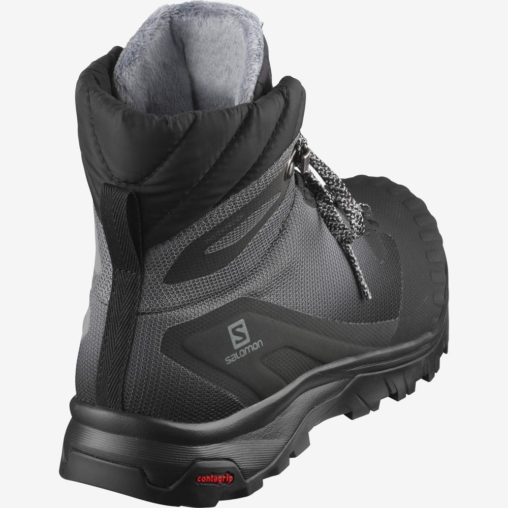 Women's Salomon VAYA BLAZE THINSULATE™ CLIMASALOMON™ WATERPROOF Hiking Boots Black | KNWC-47012