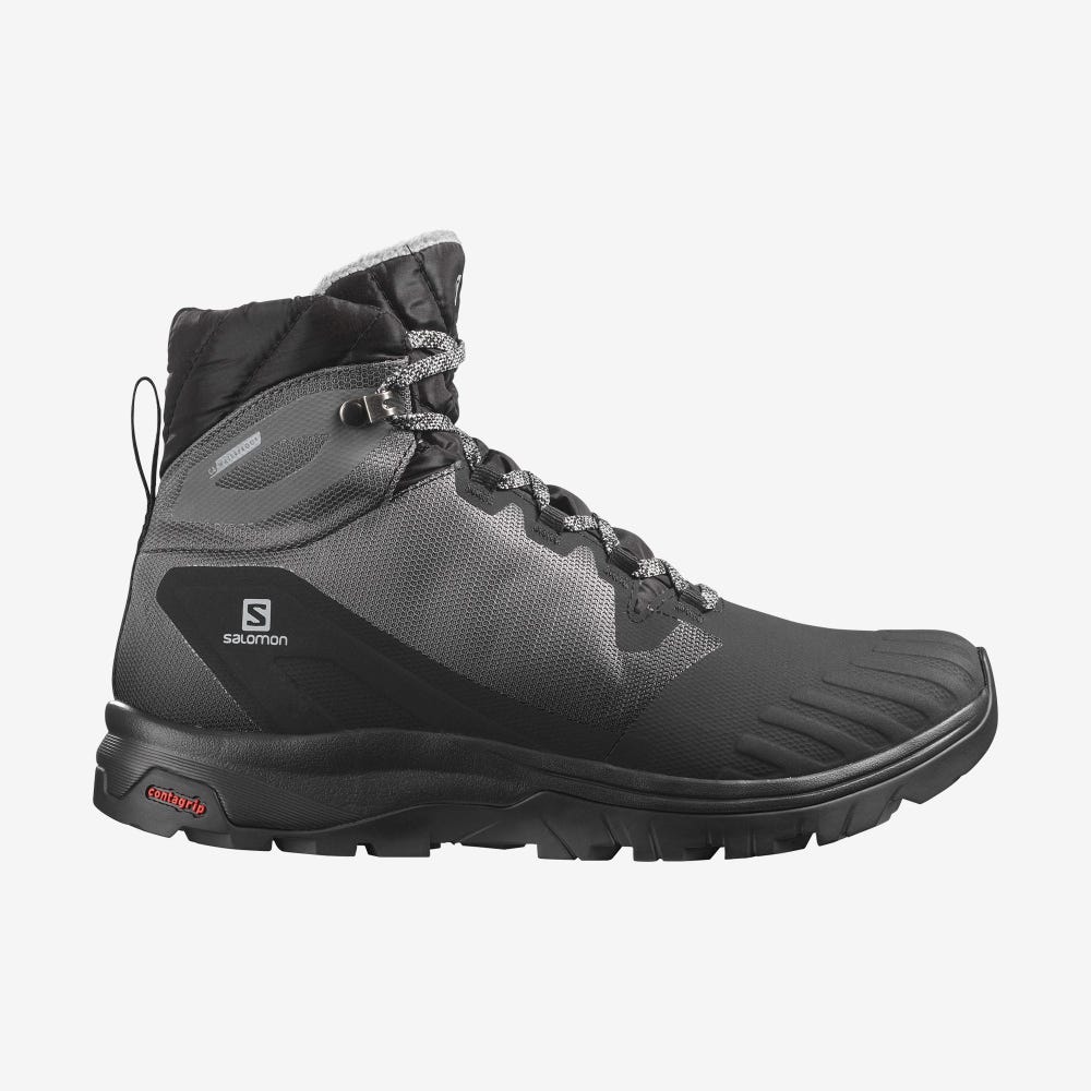 Women\'s Salomon VAYA BLAZE THINSULATE™ CLIMASALOMON™ WATERPROOF Hiking Boots Black | KNWC-47012