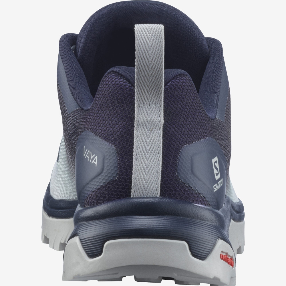 Women's Salomon VAYA Hiking Shoes Beige/Blue | WBPF-38590