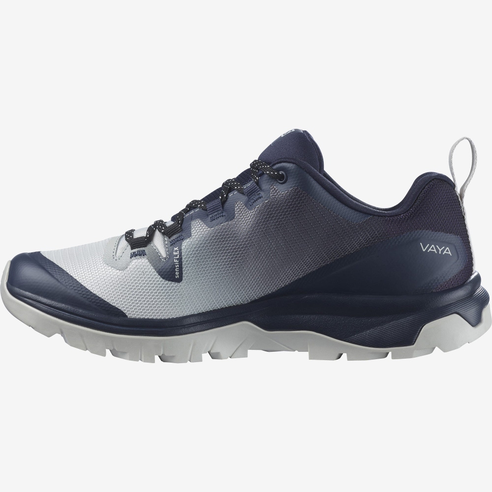 Women's Salomon VAYA Hiking Shoes Beige/Blue | WBPF-38590