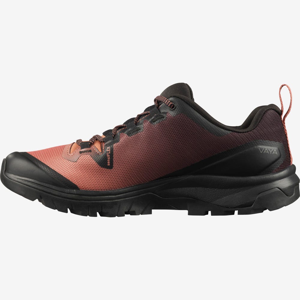 Women's Salomon VAYA Hiking Shoes Black | MGVX-89264